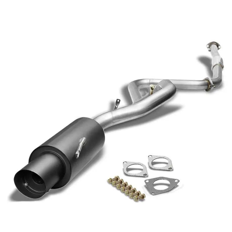 4.5" Black Muffler Tip Exhaust Catback System For 00-05 Mitsubishi Eclipse 3G 1