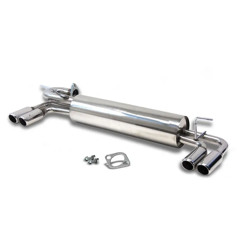 2" Quad Roll Muffler Tip Exhaust Catback System For 85-89 Toyota Mr2 1.6L Dohc 1