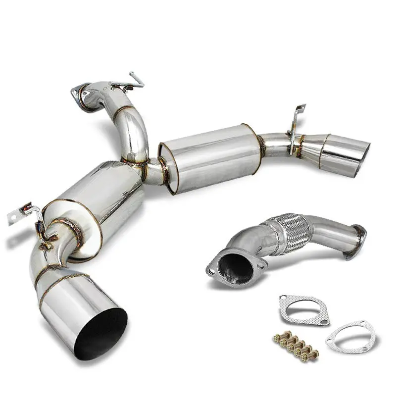 4.5" Dual Slant Muffler Tip Exhaust Catback System For 91-95 Mr2 Turbo 2.0L Dohc 1