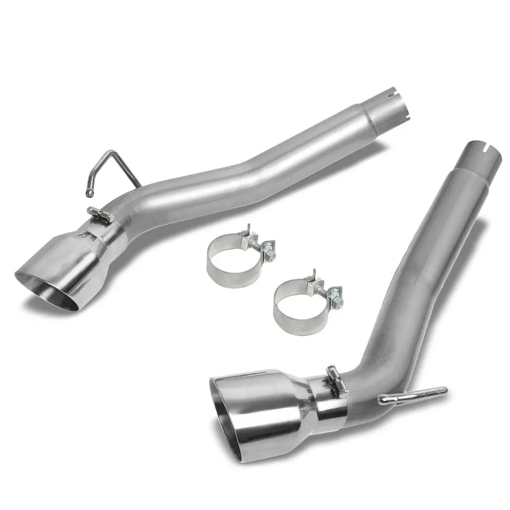 Satinless Axleback Exhaust System 4.5" Tip For 10-15 Chevrolet Camaro 6.2L V8 1