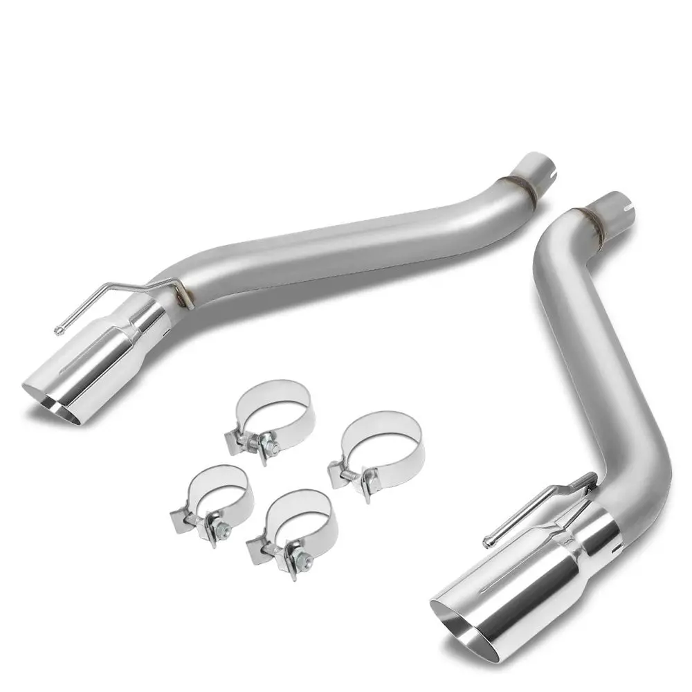 Satinless Axleback Exhaust System 4" Tip For 16-18 Chevrolet Camaro 2.0L 3.6L 1
