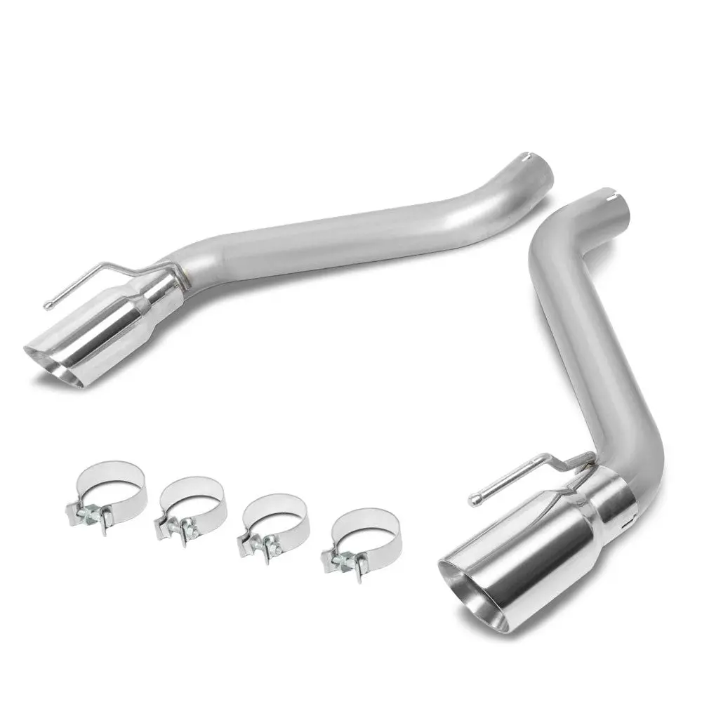 Satinless Axleback Exhaust System 4" Tip For 16-20 Chevrolet Camaro 6.2L V8 1