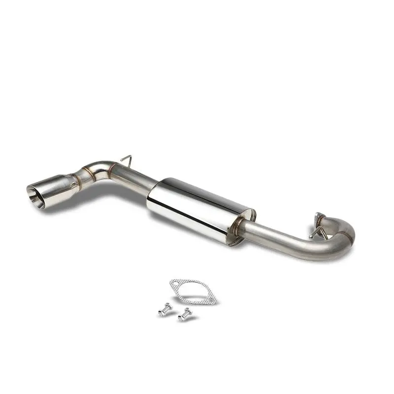 Exhaust Axleback System 4.00" Round Rolled Muffler Tip For 11-16 Scion Tc (At20 2Nd Gen) 1