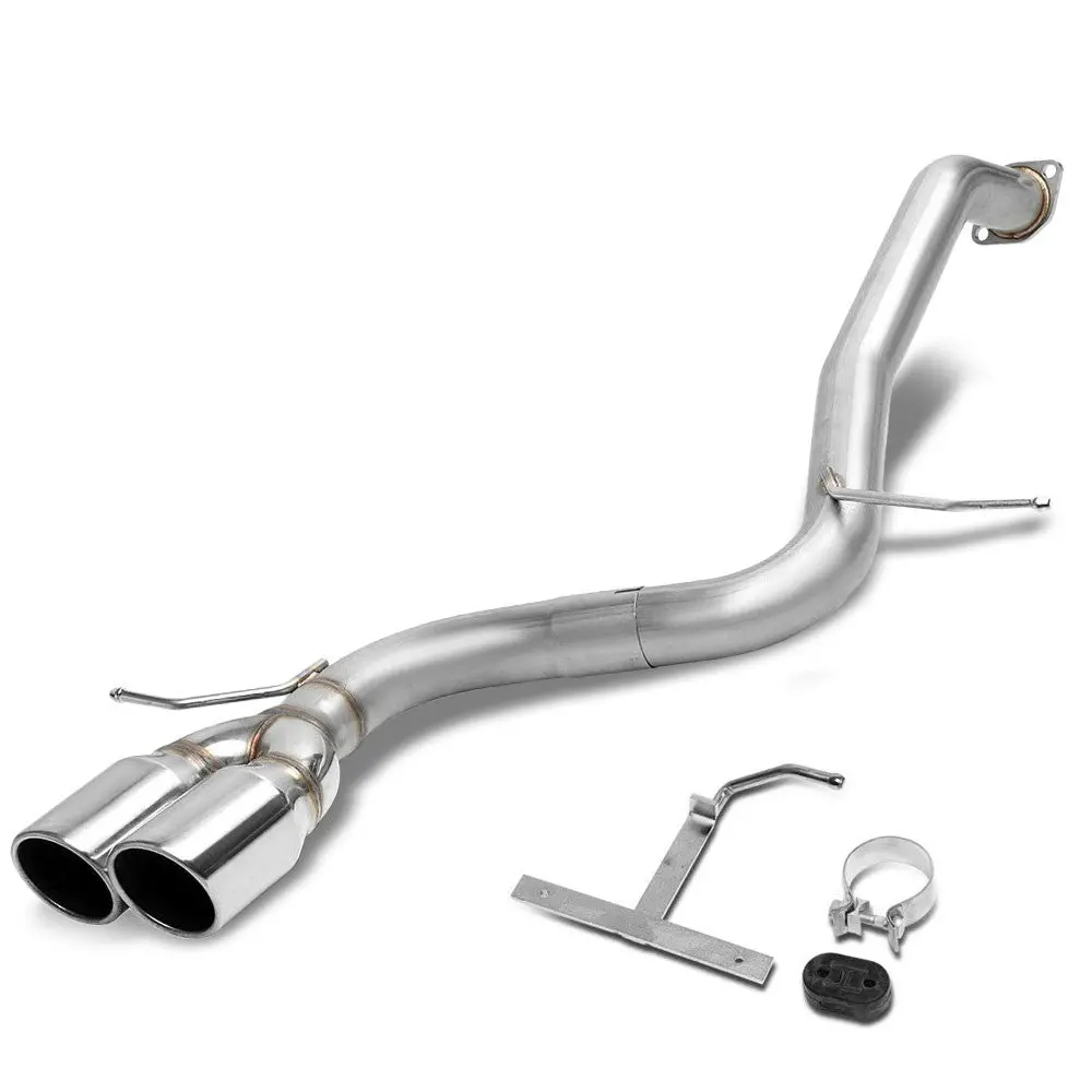 Exhaust Axleback System 3.50" Od Dual Round Diagonal Cut Tip For 08-15 Scion Xb 2.4L (E150 2Nd Gen) 1