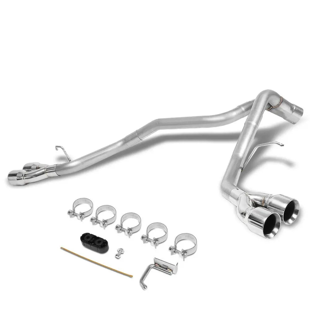 Stainless Steel Axleback Exhaust System 3.5" Tip For 09-13 Escalade 6.2L V8 1