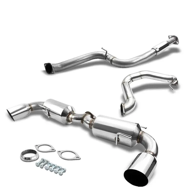4.5" Dual Slant Muffler Tip Exhaust Catback System For 10-13 Mazda 3 Mazdaspeed 1