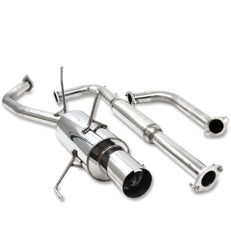 Exhaust Catback System 4.00" Round Muffler Tip With Silencer For 00-03 Nissan Maxima 3.0L/3.5L V6 (A33b 5Th Gen) 1