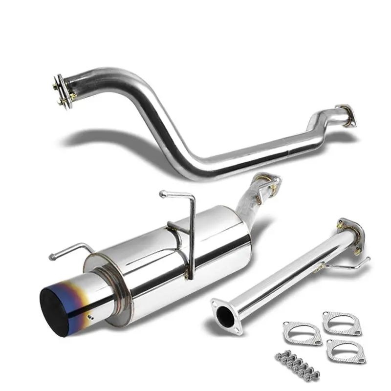 Exhaust Catback System 4.00" Muffler Exhaust Tip For 02-06 Nissan Sentra Se-R / Se-R Spec-V 2.5L (B15 5Th Gen) 1