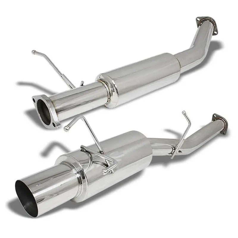 Exhaust Catback System 4.00" Muffler Tip For 89-94 Nissan 240Sx 2.4L Ka24e/Ka24de (S13) 1