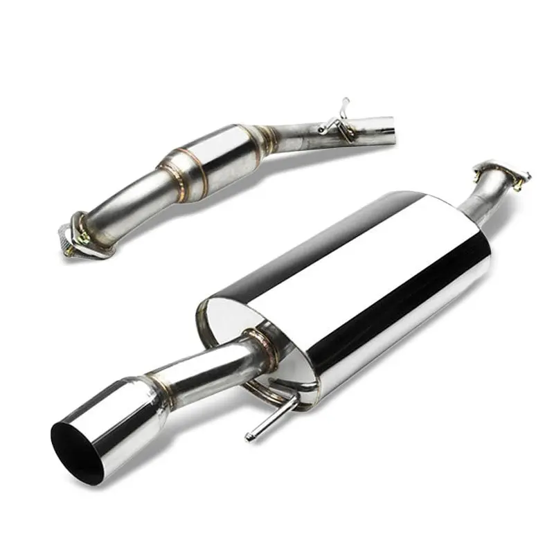 Exhaust Catback System 3.50" Round Muffler Tip For 93-99 Volkswagen Golf 2.0L 2.8L (Mk3) 1