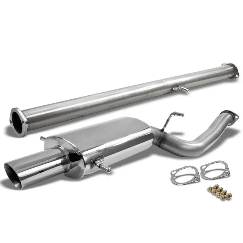Catback Exhaust System 3.5" Muffler Tip For 02-07 Subaru Impreza Wrx / Wrx Sti 2.0L 2.5L Ej20/Ej25 H4 Turbocharged 1