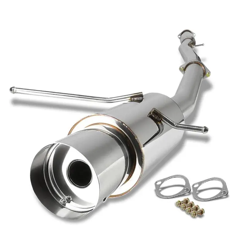 Exhaust Catback System 4.50" Muffler Tip For 02-07 Subaru Impreza Wrx / Wrx Sti 2.0L 2.5L Ej20/Ej25 1