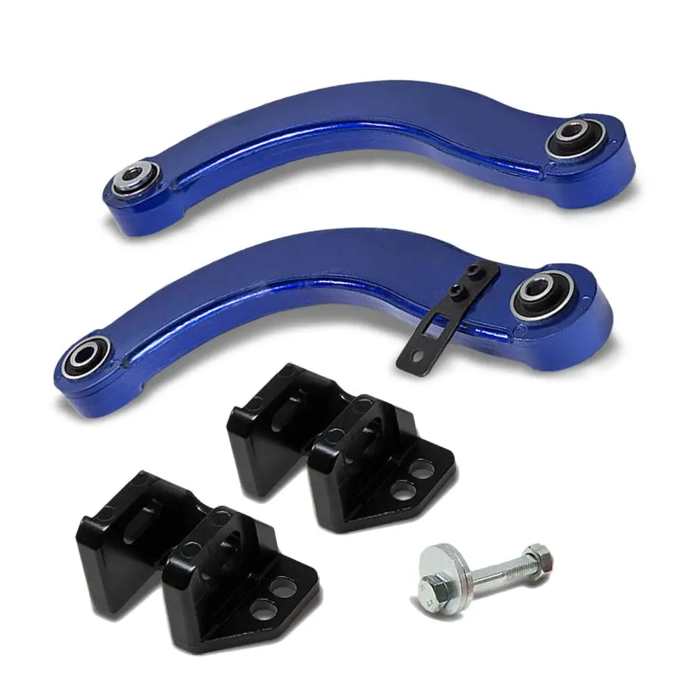Billet Aluminum/Steel Blue Rear Upper Camber Control Arm For 06-11 Honda Civic 1