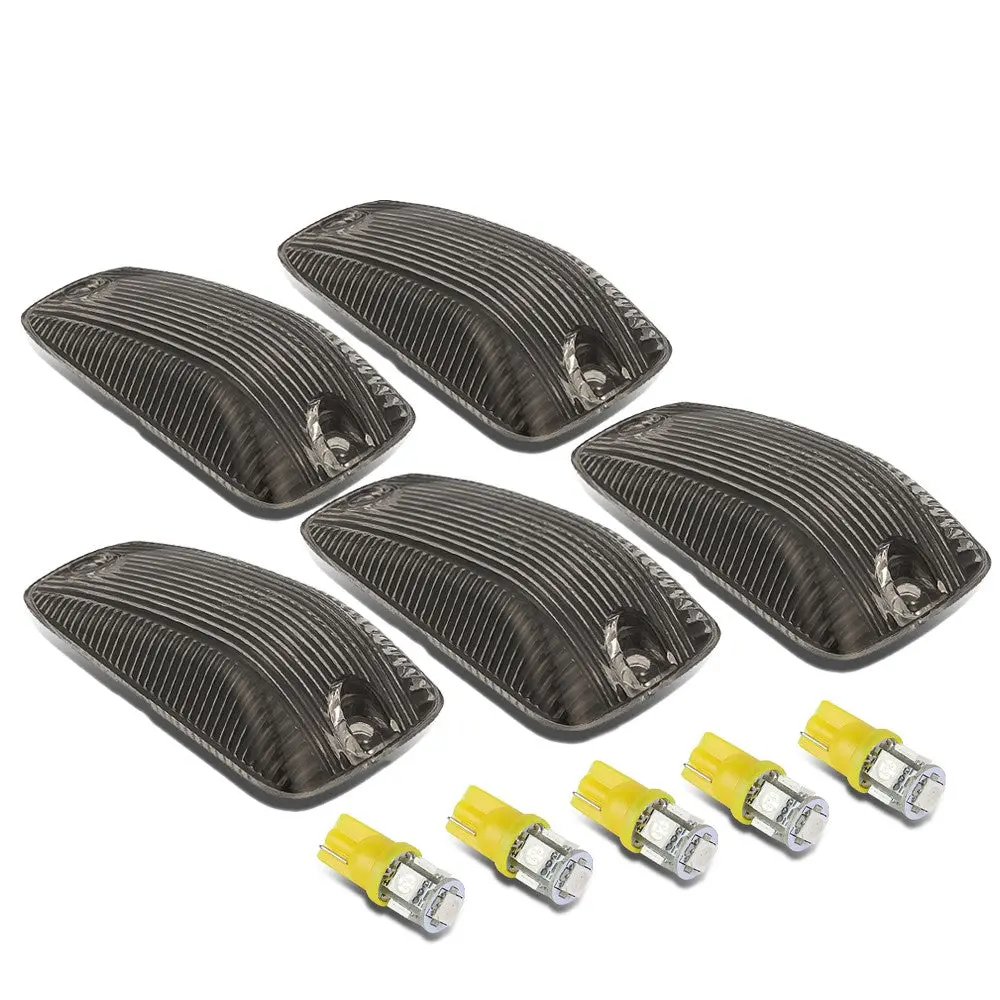 Smoked House&Len/Yellow Led Roof Top Light Cab Lamp For 88-02 Chevy C/K-Series 1