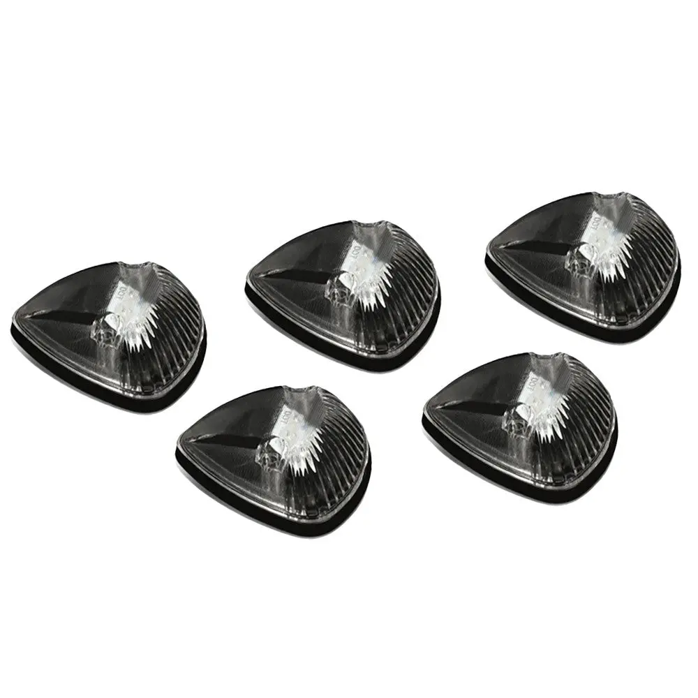 5Pcs Blue Led Cab Roof Top Light With Abs Clear Lens For 94-98 Ram 1500 1