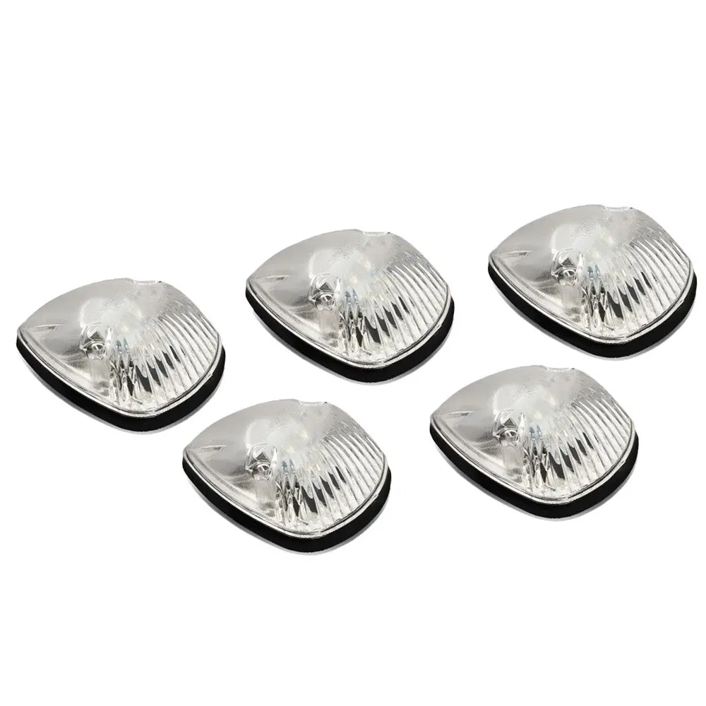 5Pcs Blue Led Cab Roof Top Light With Abs Clear Lens For 94-98 Ram 2500 1