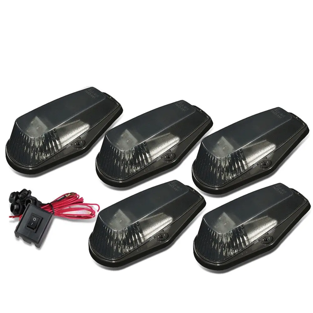 Smoked House&Len/Yellow Led Roof Top Light Cab Lamp For 80-96 F-150 F-250 F-350 1
