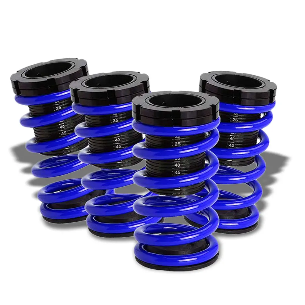 Front/Rear Black Scaled Blue Coilover Lowering Spring Kit For 01-05 Honda Civic Em/Es Coupe/Sedan 1