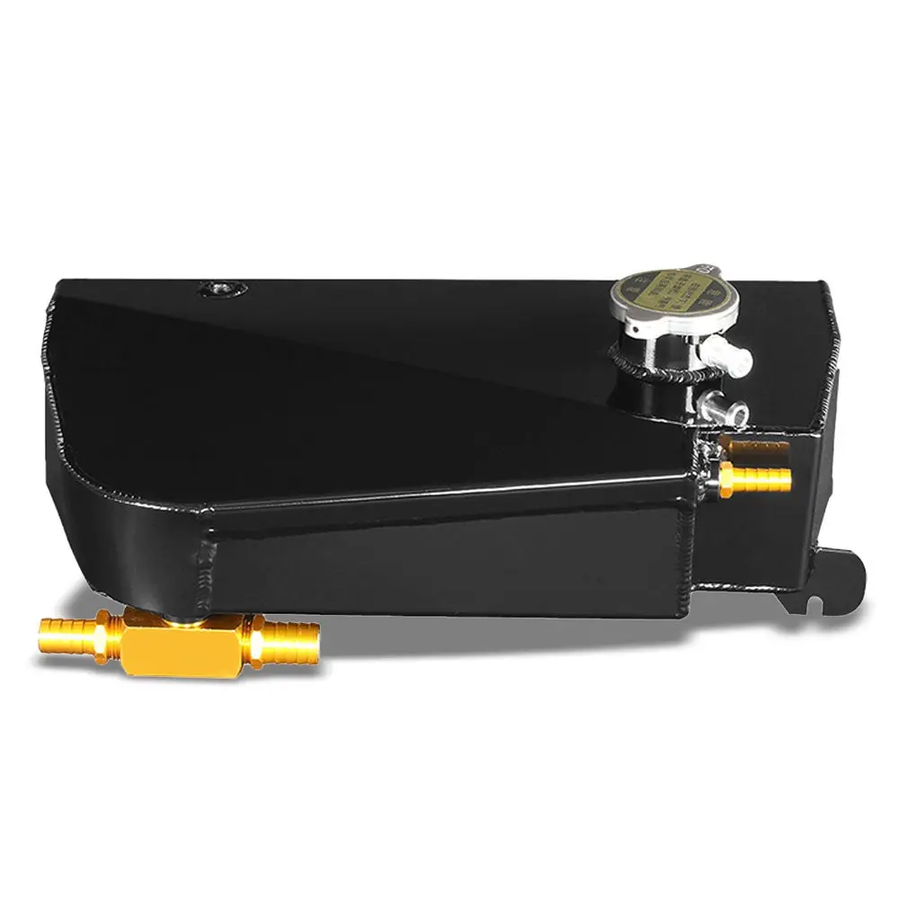 Coolant Aluminum Black Recovery Overflow Tank For 97-04 Corvette 5.7L V8 1