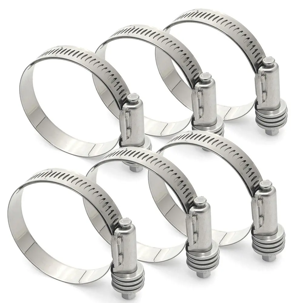 6X Hps Stainless Steel Constant Tension Clamp, Range: 2-5/16" - 3-1/4" (59Mm-83Mm) , Size #44 1