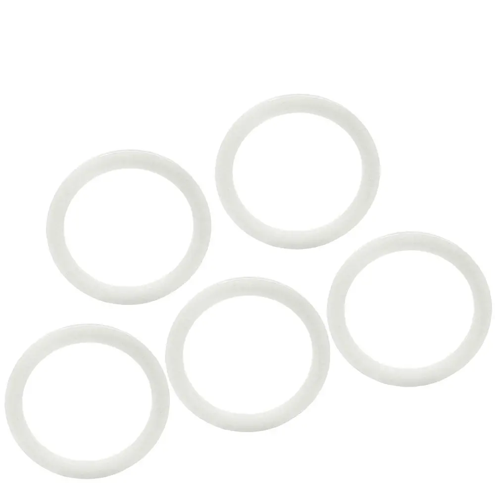 5X Hps Crush Seal Washer For Bulkhead Fitting Bolt, An -10, 10An X 1.6Mm, White Ptfe 1