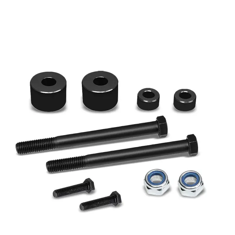 Black 1" Drop Aluminum Front Differential Drop Spacers Kit For 97-04 Tacoma 4Wd 1