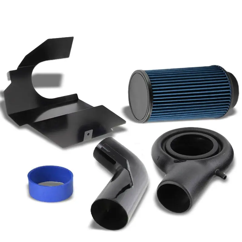 Black Cold Air Induction Intake+Heat Shield For Dodge 97-03 Dakota/Durango V8 1