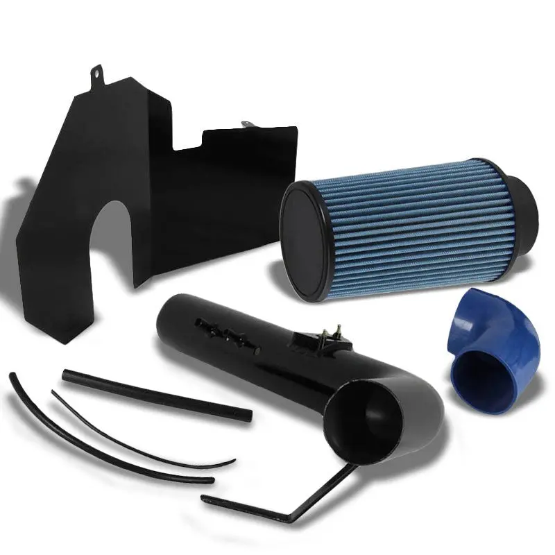 Black Cold Air Induction Intake+Heat Shield For 00-03 Sequoia/Tundra V8 4.7L 1