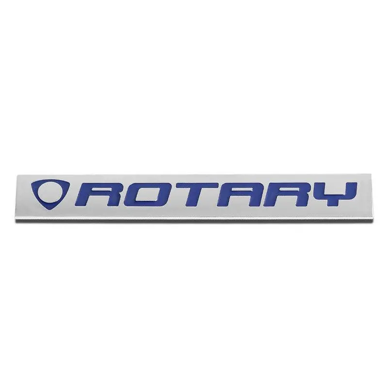 Blue/Chrome Sign Mark Badge Decal Logo Rear Trim Block Emblem Plate 1