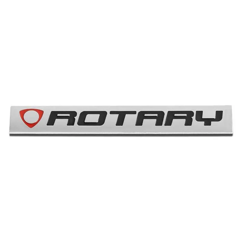 Red/Black/Chrome Rotary Rear Car Trunk Sign Badge Emblem Plate Decal 3M 4Mm 1
