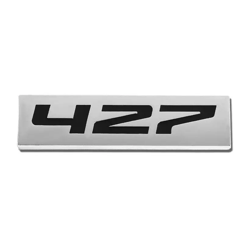 Black/Chrome 427 Letter Sign Rear Trunk Metal Badge Decal Plate Emblem Sticker 1