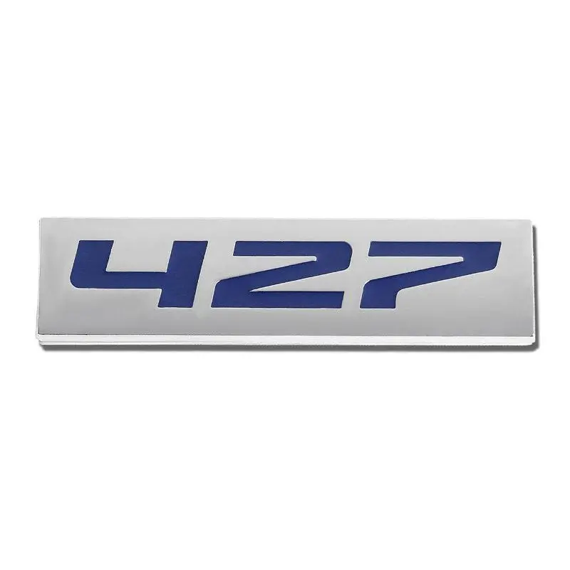 Blue/Chrome 427 Decorative Logo Sign Rear Trunk Metal Badge Decal Sticker Emblem 1