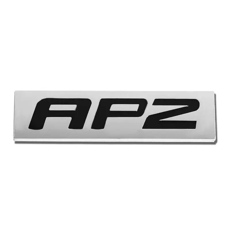 Black/Chrome Ap2 Letter Sign Rear Trunk Polished Logo Badge Decal Plate Emblem 1
