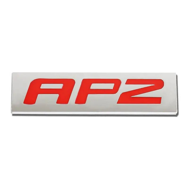 Red/Chrome Ap2 Sign Trim Car Trunk Polished Badge Decal Metal Emblem Sticker 1