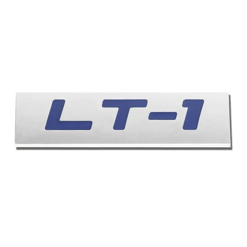 Blue/Chrome Lt1 Logo Plate Car Rear Trunk Metal Badge Decal Sticker Emblem 1