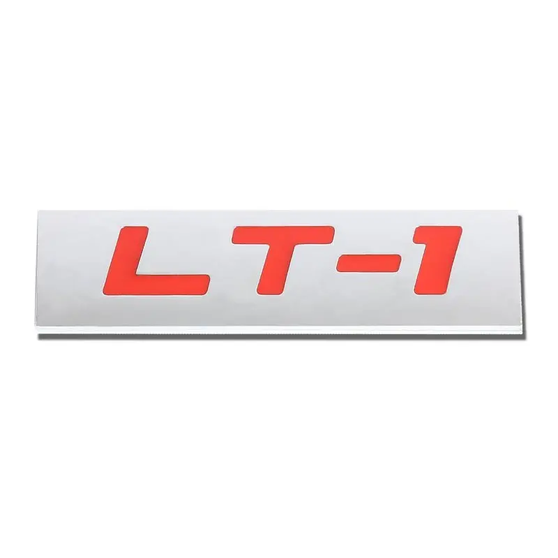 Red/Chrome Lt1 Car Sign Trim Rear Trunk Polished Logo Badge Decal Emblem 1