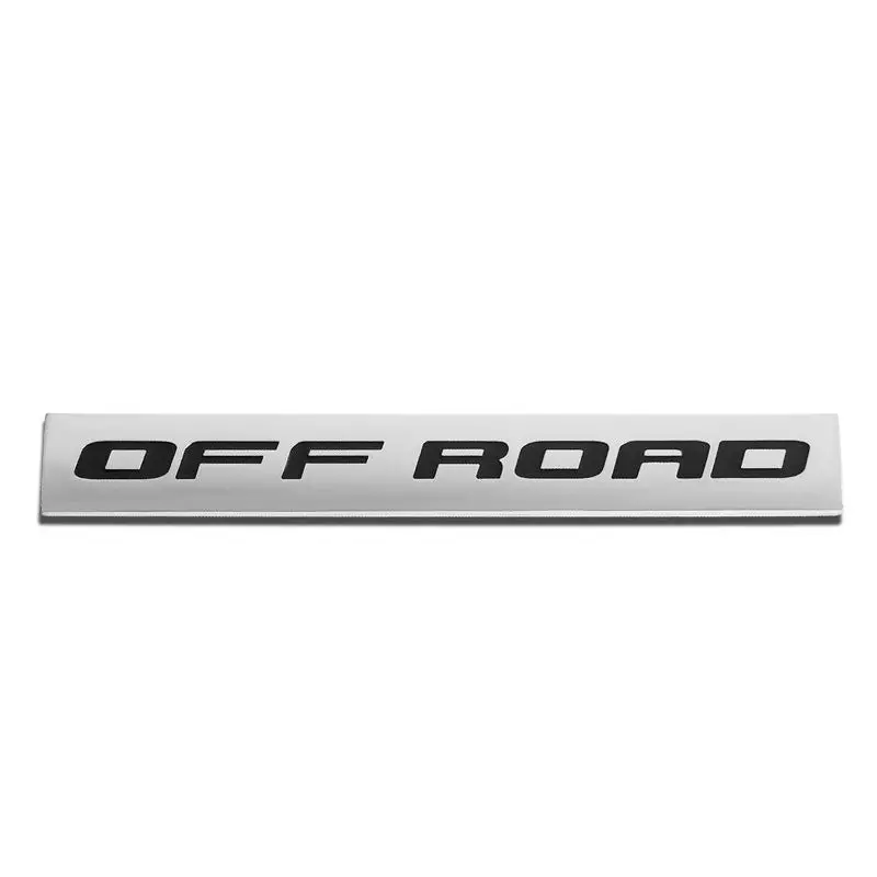 Black/Chrome Off Road Letter Sign Sport Motor Trunk Polished Badge Decal Emblem 1