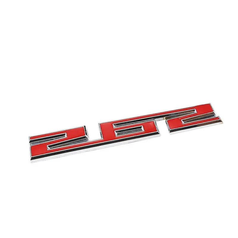 Red/Chrome 262 Number Logo Badge Emblem Polished Decal Plate Adhesive Sticker 1