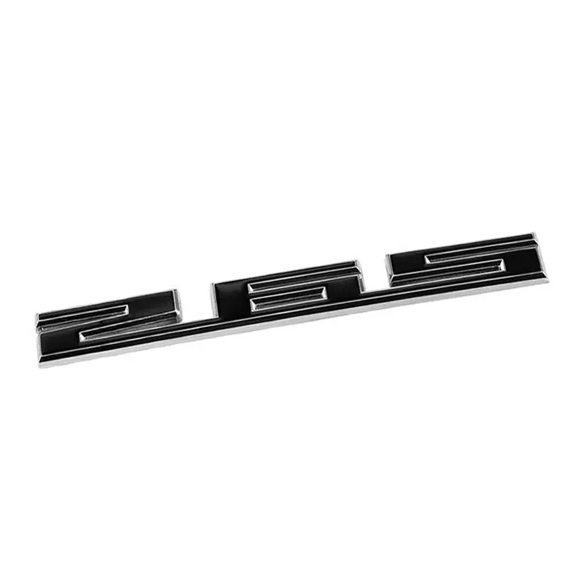 Black/Chrome 265 Cu Sign Logo Engine Badge Emblem Decal Plate 3M Sticker 1