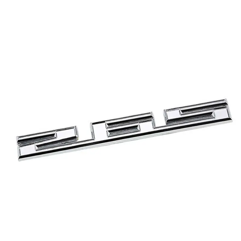 Chrome Polished 265 Cu Sign Logo Number Car Badge Emblem Metal Decal Plate 3M 1