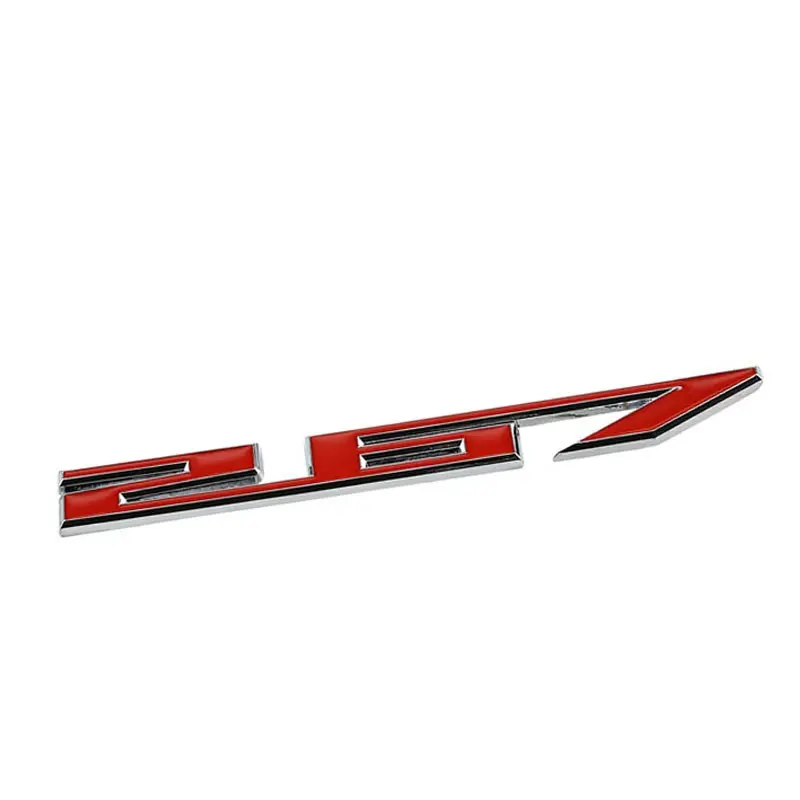 Red/Chrome 267 Cu Logo Badge Emblem Metal Trim Decal Plate 3M Adhesive Sticker 1
