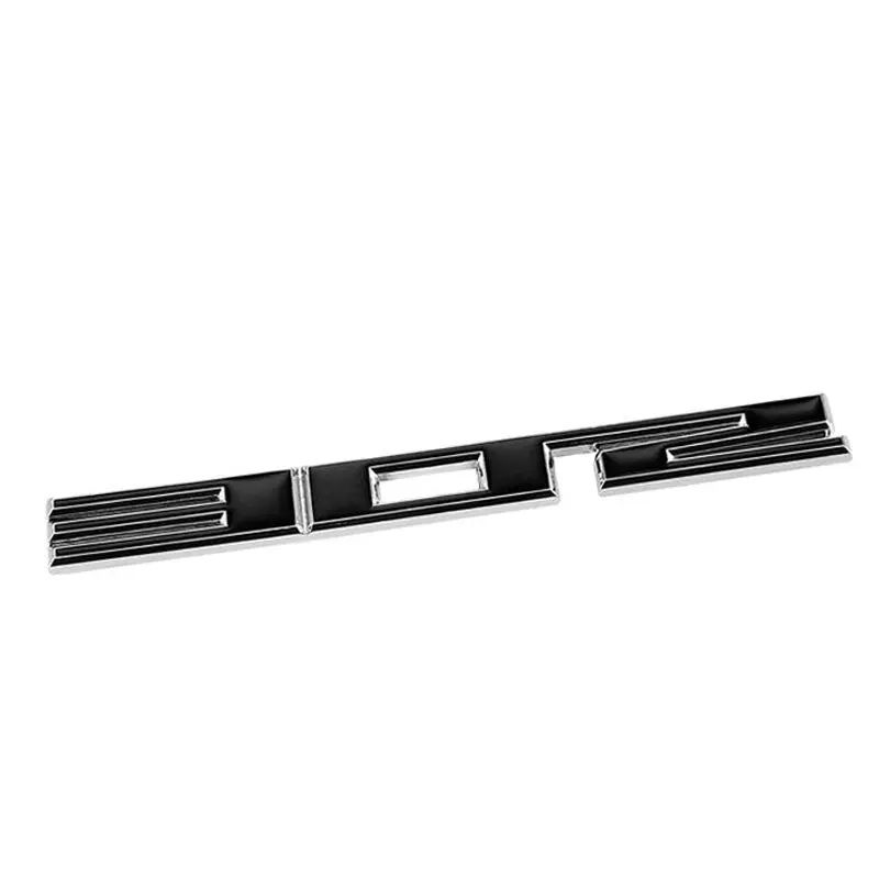 Black/Chrome 302 Cu Sign Sport Logo Engine Badge Emblem Polished Decal Plate 3M 1
