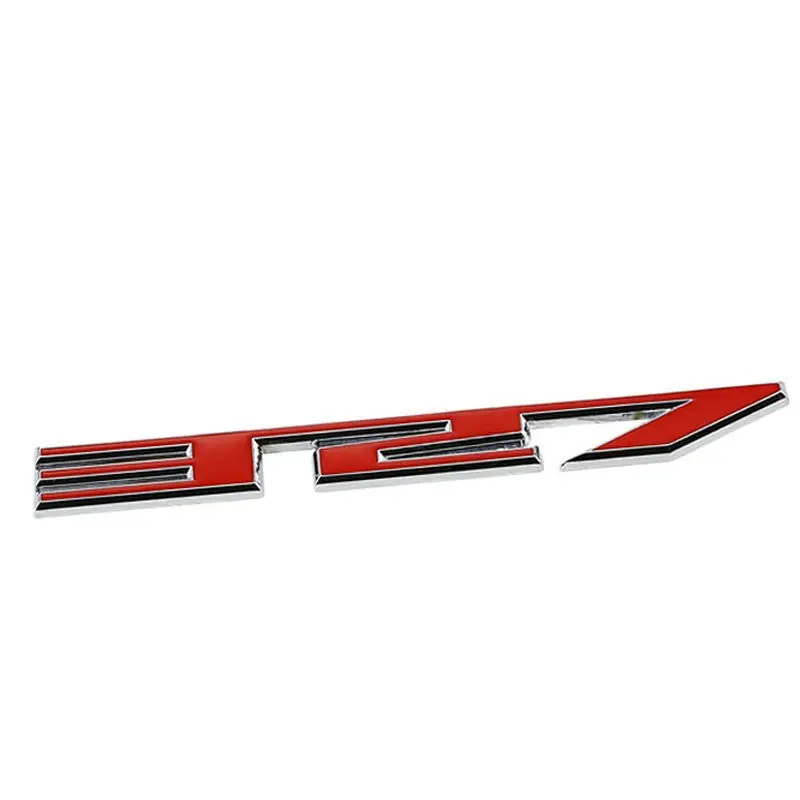 Red/Chrome 327 Logo Sign Engine Sport Car Badge Emblem Metal Decal Plate 1