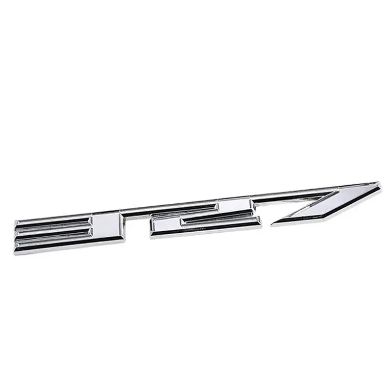 Chrome 327 Cu Sign Logo Car Badge Emblem Sport Trend Decal Plate 3M Sticker 1