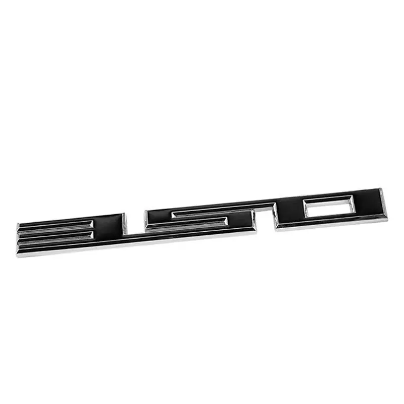 Black/Chrome 350 Cu Sign Logo Engine Badge Emblem Decal Plate 3M Sticker 1