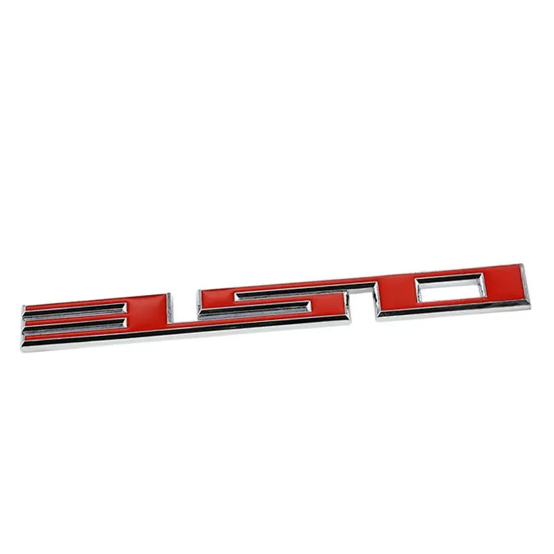 Red/Chrome 350 Logo Racing Sport Car Badge Emblem Metal Decal Plate Sticker 1