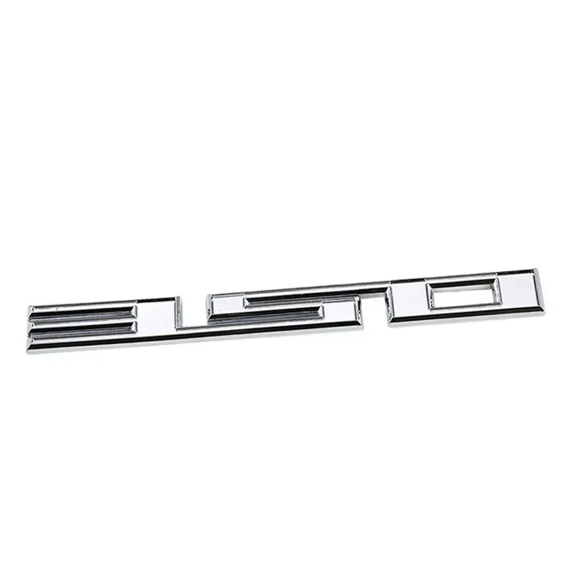 Chrome 350 Cu Sign Logo Number Car Badge Emblem Polished Decal Plate 3M Sticker 1