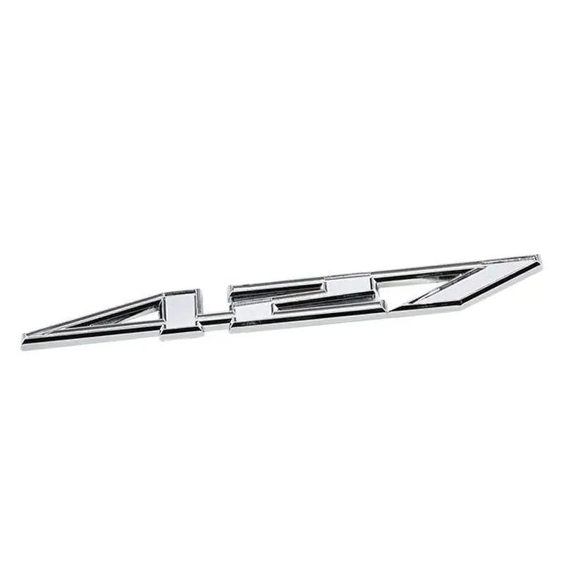 Chrome 427 Number Sign Logo Car Badge Emblem Polished Decal Plate 3M Sticker 1