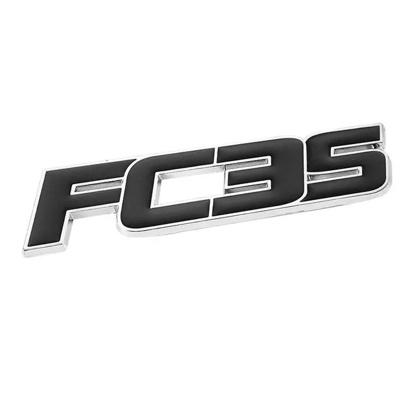 Black Fc3s Trim Logo Sign Trunk Badge Emblem Metal Decal 3M Adhesive Sticker 1