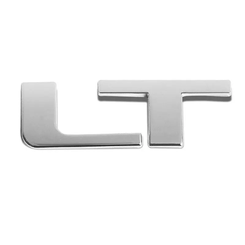 Chrome Lt Lettering Sign Logo Car Sport Racing Trunk Text Badge Emblem Decal 1